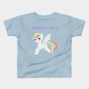 Rainbow Spice Pony Print Kids T-Shirt